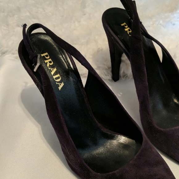 Prada heels 37 purple suede - Picture 3 of 6
